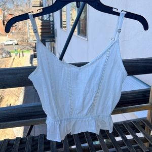 White LA Hearts Crop
